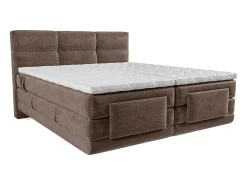 Conjunto boxspring articulado tecido castanho 2x80x200 cm - LODI de PALACIO
