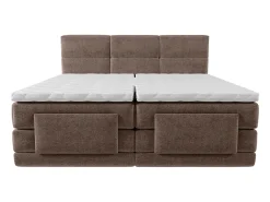 Conjunto boxspring articulado tecido castanho 2x80x200 cm - LODI de PALACIO