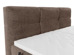 Conjunto boxspring articulado tecido castanho 2x80x200 cm - LODI de PALACIO