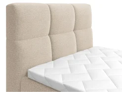 Conjunto boxspring articulado tecido bege 100x200 LODI