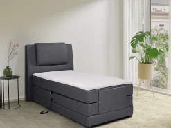 Conjunto boxspring relax CASTEL tecido antracite 100x200cm