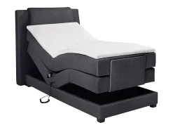 Conjunto boxspring relax CASTEL tecido antracite 100x200cm