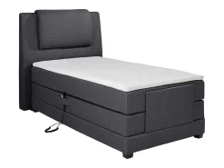 Conjunto boxspring relax CASTEL tecido antracite 100x200cm
