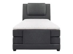 Conjunto boxspring relax CASTEL tecido antracite 100x200cm