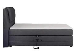Conjunto boxspring relax CASTEL tecido antracite 100x200cm