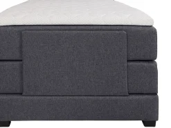 Conjunto boxspring relax CASTEL tecido antracite 100x200cm