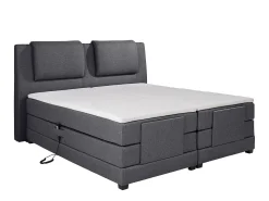 Conjunto boxspring relax CASTEL tecido antracite 2x90x200cm