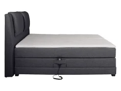 Conjunto boxspring relax CASTEL tecido antracite 2x90x200cm