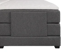 Conjunto boxspring relax CASTEL tecido antracite 2x90x200cm