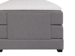 Conjunto boxspring relax CASTEL tecido cinza claro 100x200cm