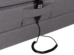 Conjunto boxspring relax CASTEL tecido bege 2x90x200cm