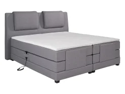 Conjunto boxspring relax CASTEL tecido bege 2x90x200cm