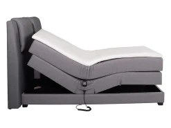 Conjunto boxspring relax CASTEL tecido bege 2x90x200cm