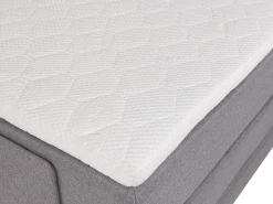Conjunto boxspring relax CASTEL tecido bege 2x90x200cm
