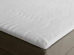 Conjunto completo artigos cama sommiers com arrumação 160x200 cm veludo taupe - ORANA