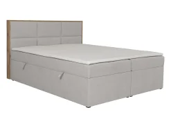 Conjunto completo artigos cama decorativos sommiers arrumação 180x200 cm cinza-claro SIAKI