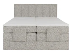 Conjunto completo boxspring elétrica 2 x 90 x 200 cm tecido bege - KALASI de PALACIO