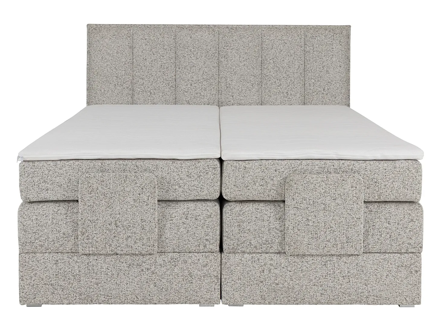 Conjunto completo boxspring elétrica 2 x 90 x 200 cm tecido bege - KALASI de PALACIO