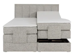 Conjunto completo boxspring elétrica 2 x 90 x 200 cm tecido bege - KALASI de PALACIO