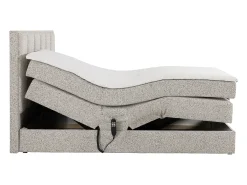 Conjunto completo boxspring elétrica 2 x 90 x 200 cm tecido bege - KALASI de PALACIO