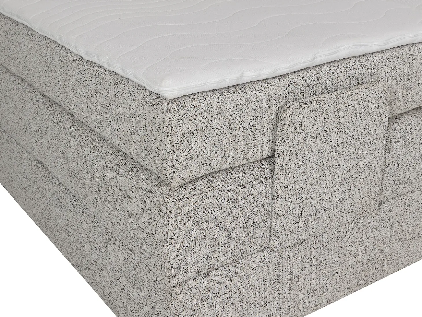 Conjunto completo boxspring elétrica 2 x 90 x 200 cm tecido bege - KALASI de PALACIO