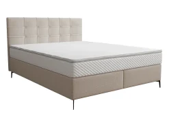 Conjunto completo boxspring 180 x 200 cm tecido bege - INAO de YSMÉE