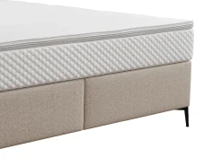 Conjunto completo boxspring 180 x 200 cm tecido bege - INAO de YSMÉE