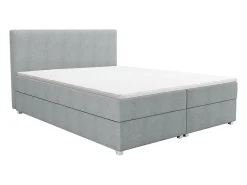 Conjunto completo boxspring 180 x 200 cm tecido cinza-claro - ONAN de YSMÉE
