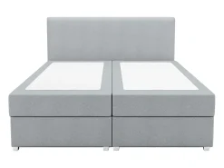 Conjunto completo boxspring 180 x 200 cm tecido cinza-claro - ONAN de YSMÉE