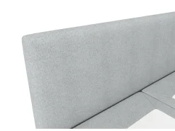 Conjunto completo boxspring 180 x 200 cm tecido cinza-claro - ONAN de YSMÉE