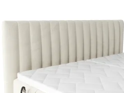 Conjunto completo boxspring 2x80x200 cm veludo bege - DONISI de PALACIO