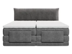 Conjunto completo Boxspring elétrico 2 x 90 x 200 cm king size Antracite Tecido - ZANORO da Palacio