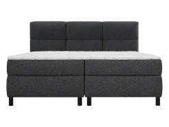 Conjunto completo boxspring 2 x 90 x 200 cm king size Antracite Tecido - LODI de PALACIO