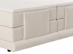 Conjunto completo boxspring elétrico 2x90x200 cm bouclé bege - OMILA de PALACIO