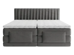 Conjunto completo Boxspring elétrico 2 x 90 x 200 cm king size Antracite Tecido - DONISI de Palacio