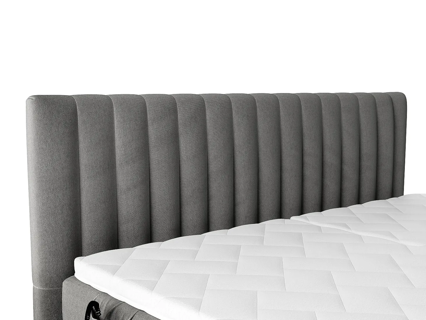 Conjunto completo Boxspring elétrico 2 x 90 x 200 cm king size Antracite Tecido - DONISI de Palacio