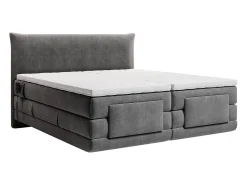 Conjunto completo Boxspring elétrico 2 x 80 x 200 cm queen size Antracite Tecido - ZANORO da Palacio