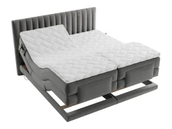 Conjunto completo Boxspring elétrico 2 x 80 x 200 cm queen size Antracite Tecido - DONISI da Palacio