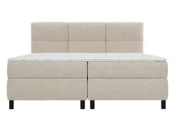 Conjunto completo cama box 2 x 90 x 200 cm king size Bege Tecido - LODI da PALACIO