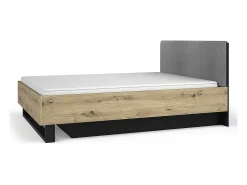 Conjunto Completo de Quarto MELODY - Cama Baú 160x200, Guarda-Roupa 4 Portas com Espelho, Cômoda e Mesas de Cabeceira