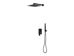 Conjunto completo de sistema de chuveiro com chuveiro de aço inoxidável preto 02_0003108