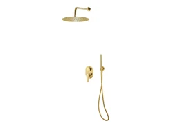 Conjunto completo de sistema de chuveiro com chuveiro em aço inoxidável dourado 02_0003107