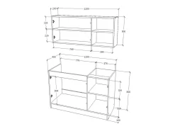 Conjunto Cozinha Ara haaus, Branco, L 120 cm