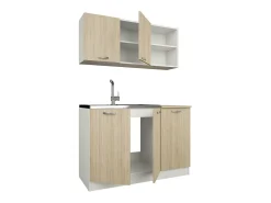 Conjunto Cozinha Ara haaus, Carvalho Sonoma/Branco, L 120 cm
