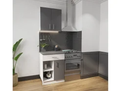 Conjunto Cozinha Berna haaus, Antracite/Branco, L 60 cm