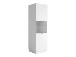Conjunto cozinha completa + coluna branco e natural - CARMEO