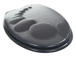 Conjunto de 2 assentos sanitários em MDF com tampa de fechamento suave (código 02_0002964)