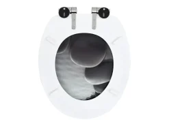 Conjunto de 2 assentos sanitários em MDF com tampa de fechamento suave (código 02_0002964)