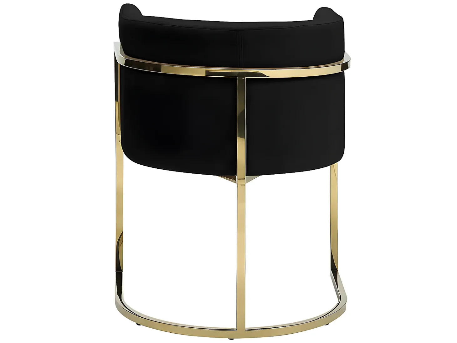 Conjunto de 2 cadeiras com apoios de braços - Veludo e metal - Preto e dourado - PERIA de Pascal Morabito