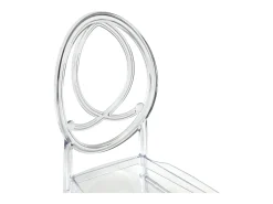Conjunto de 2 cadeiras em policarbonato sólido - Cristal - AMALINE